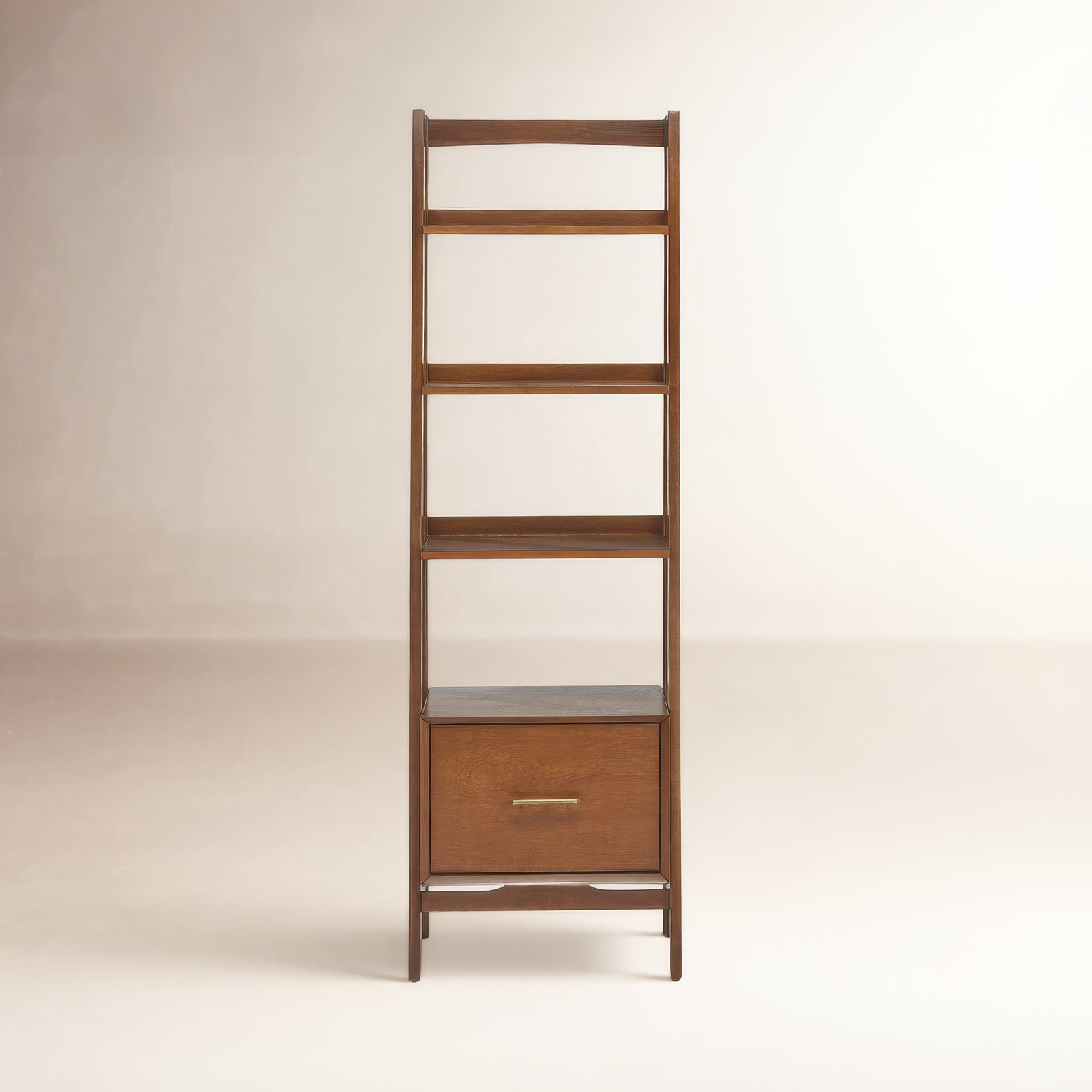Stiles Etagere Bookcase, Mahogany, 70" H x 22" W x 15" D