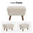 Kaya 24'' Modern Upholstered Ottoman Boucle-1932297251