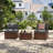Armless Wicker Outdoor Patio Chair With Cushions Set-1270767533