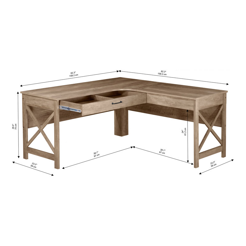Ensemble de bureau en L 4 pièces Coble