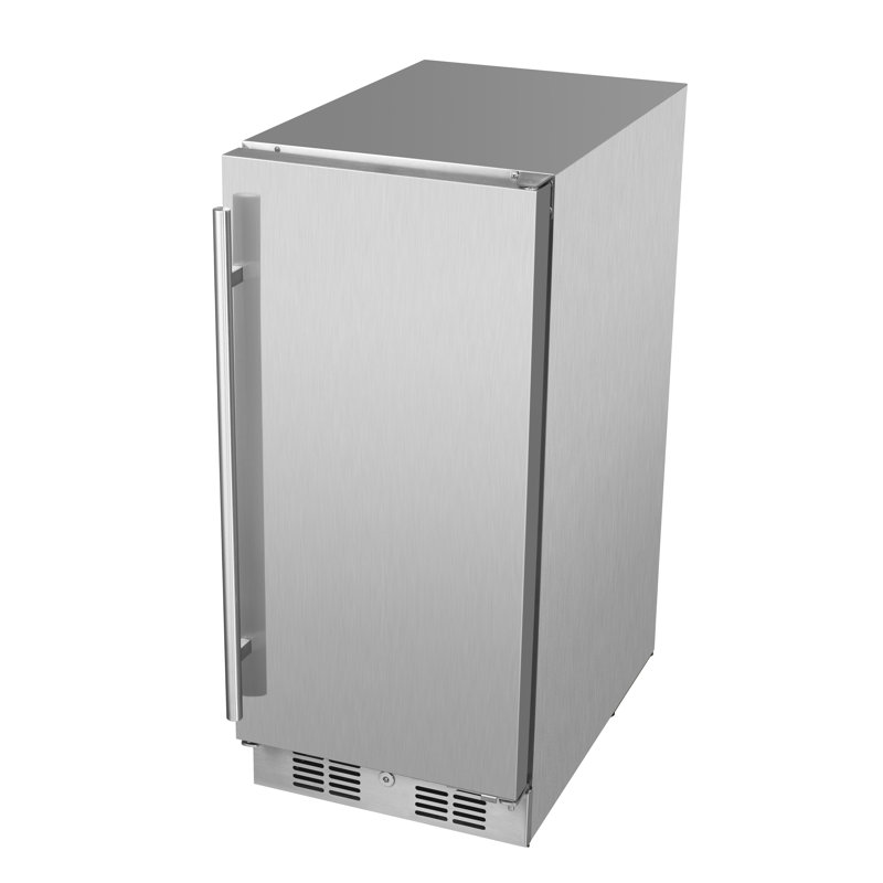 15-in W 78Cans Capacity Stainless Steel Built-In/Freestanding Indoor or Outdoor Beverage Refrigerator