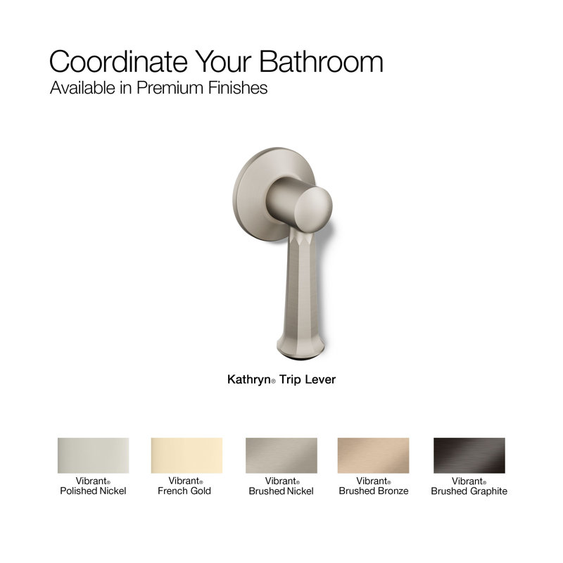 Kathryn® Trip Lever, Vibrant Brushed Nickel