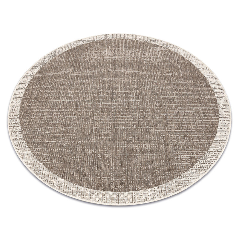 Elijia Geometric Indoor / Outdoor Area Rug, Round 160cm