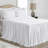 Gathered Bedspread White Polyester Twill Comforter-92616673-92616674