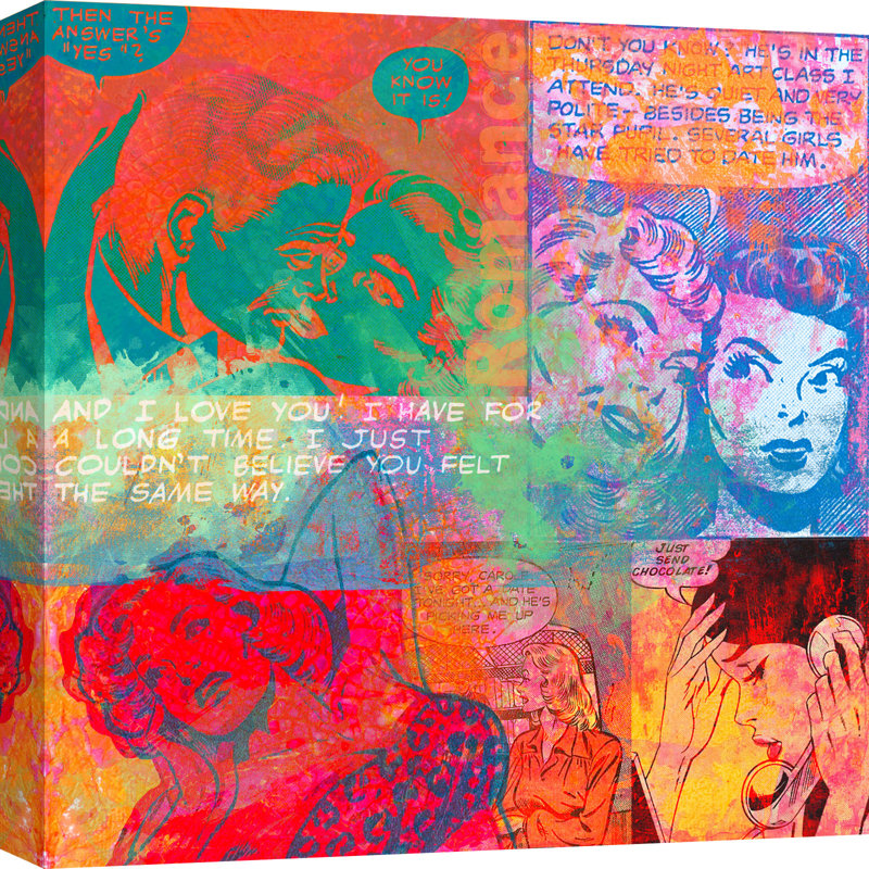 Romance by Eric Chestier - Wrapped Canvas Art Prints, 70cm H x 70cm W x 4cm D