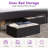Tryston King Bed Frame With Led Lights & 2 Storage Drawers, Black-1925215927-1925215925