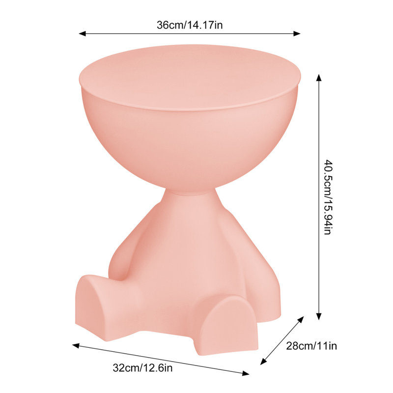 Table basse avec rangement, Rose