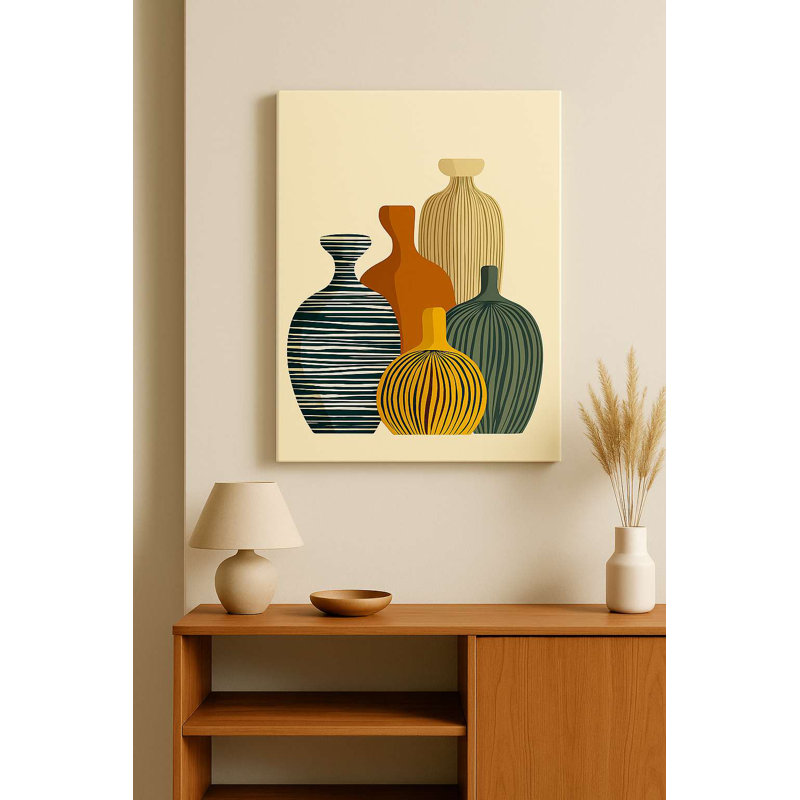 Stunning Decorative Canvas Painting, 27.6 x 39.4 inches | 100% Canvas with 100% Wooden Frame (0.8 x 1.2 inches Thick) | Perfect for Living Room, Bedroom, or Office Decor – Eye-Catching Artwork for Any Space