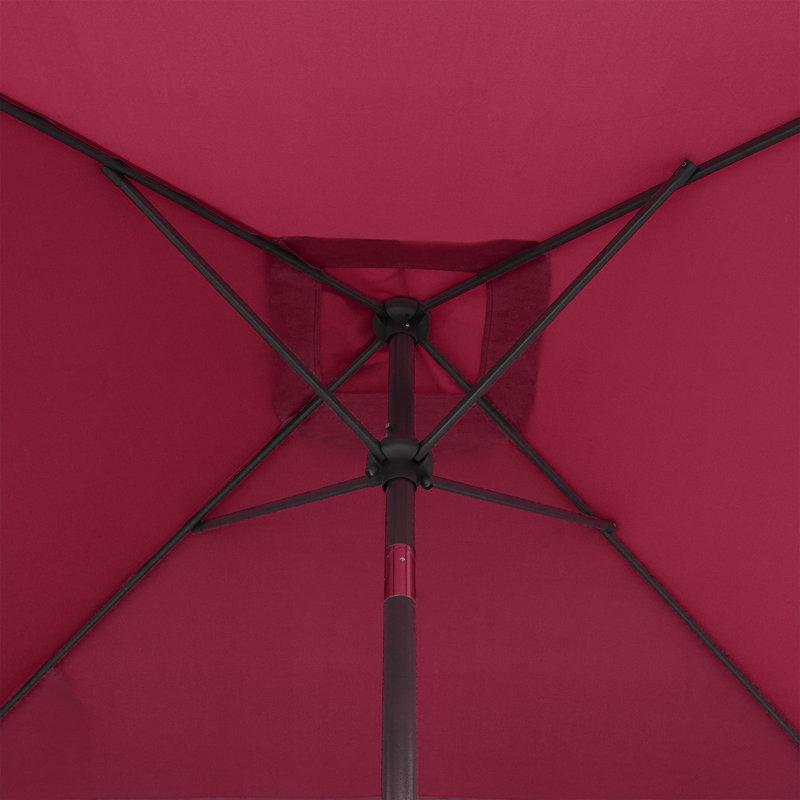 Parasol de marché carré 6,5 pi Tempo, Bourgogne