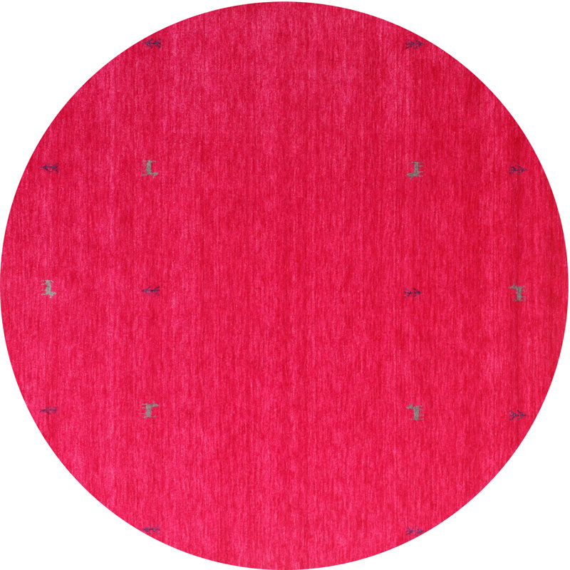Tapis 10089 contemporain 100% lavable à la machine, Rond 7 pi