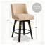 Tabourets de bar et de comptoir Loriell avec structure en bois massif-1010717047-1010717044-1010717036
