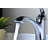 Arc Single-Hole Single-handle Bathroom Faucet with Drain Assembly-19379168