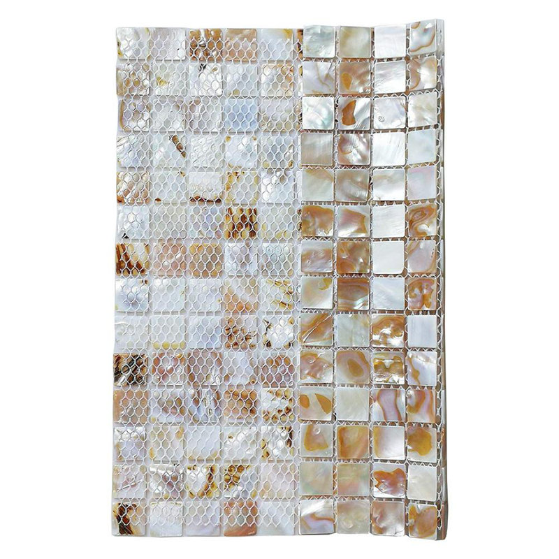 Mother of Pear 12" x 12" Seashell Grid Mosaic Sheet Tile