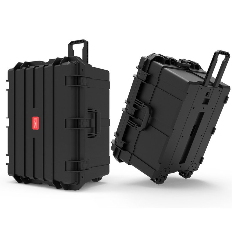Étui rigide imperméable 32 x 25 x 18 po, étui à roulettes pour équipement avec roulettes, mousse personnalisable, pour électronique, outil, appareil photo, lentilles, caméscope, drone, IP67, antichoc, intérieur 25,8 po x 19,2 po x 15,1 po