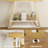 40.5" Narrow Industrial Console Table, 2-Tier Metal Frame ,Golden White-849440080