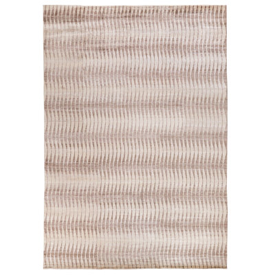 Tibetan Weave One-of-a-Kind 10' X 14' Wool Area Rug Cream/Brown