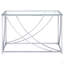Console en verre chromé
