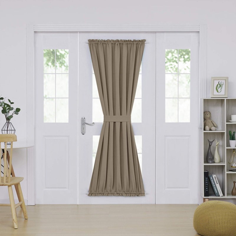 Penryn Room Darkening Curtain Single Panel, 54" W x 72" L, Khaki