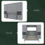 Lit escamotable double pleine grandeur avec placard, tiroirs et tablettes-1381012147