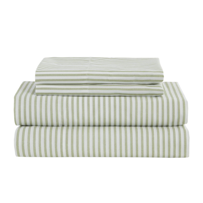Full Green and Grey Microfiber Reversible Bed in a Bag Set