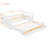Full Size Daybed with Twin Trundle & Storage Drawers – White Guest Bed-117579380