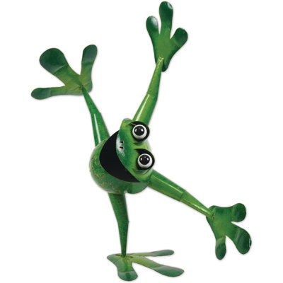 Cornichon, sculpture de grenouille