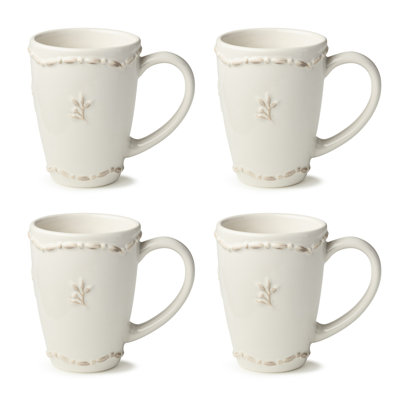 Ensemble de 4 tasses en grès Heritage de 12 oz Heritage