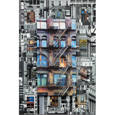 Patchwork City 29 Framed Print