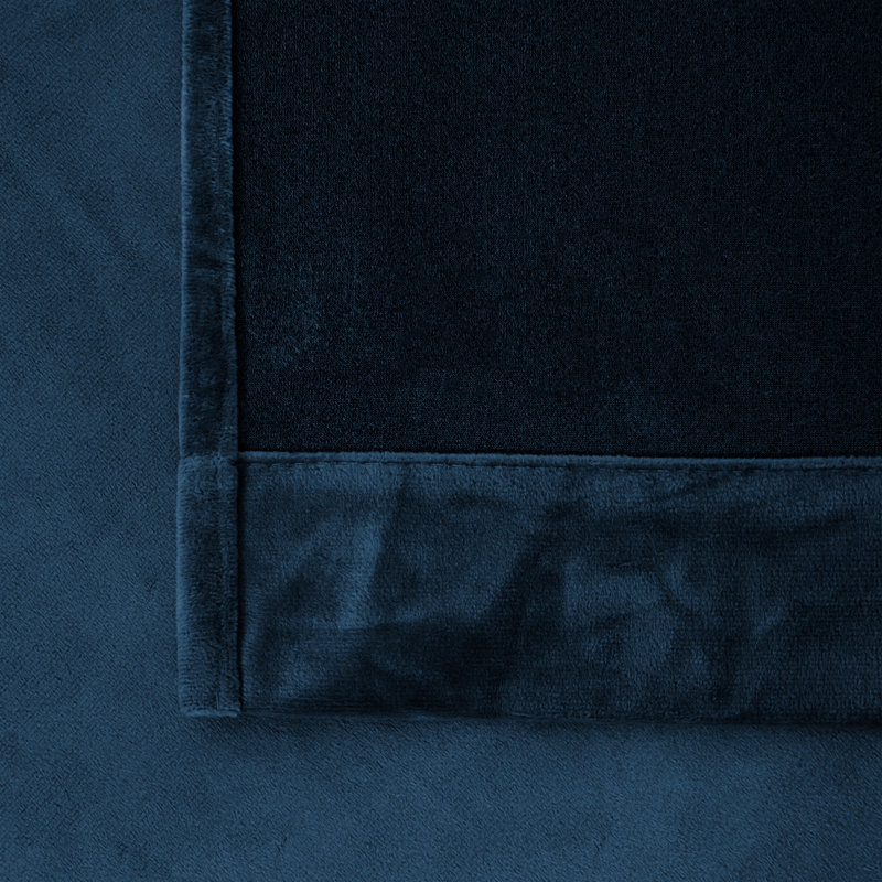 Erno Sheer Crushed Velvet Eyelet Curtains, Navy, 168 W x 137 D cm