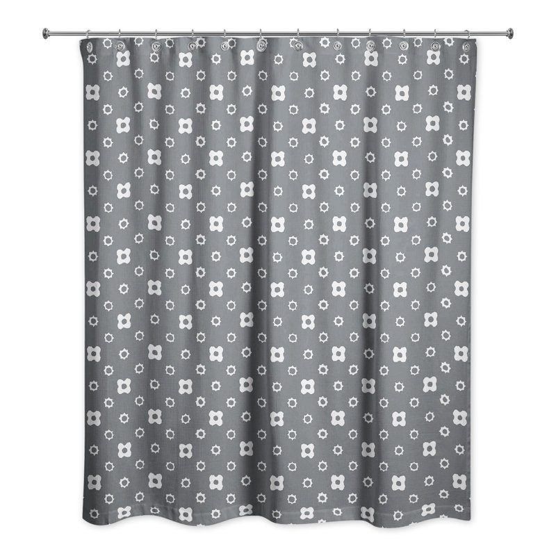 Rideau de douche simple Aphina, Gris