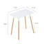 Yamazaki Home Modern Rectangular Side Table For Living Room Or Small Bedside Steel + Wood End Table-1333285661