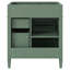 Armoire de rangement de salle de bain moderne avec 2 tiroirs et un tiroir basculant NON INCLUS DANS LE BASSIN-577328193