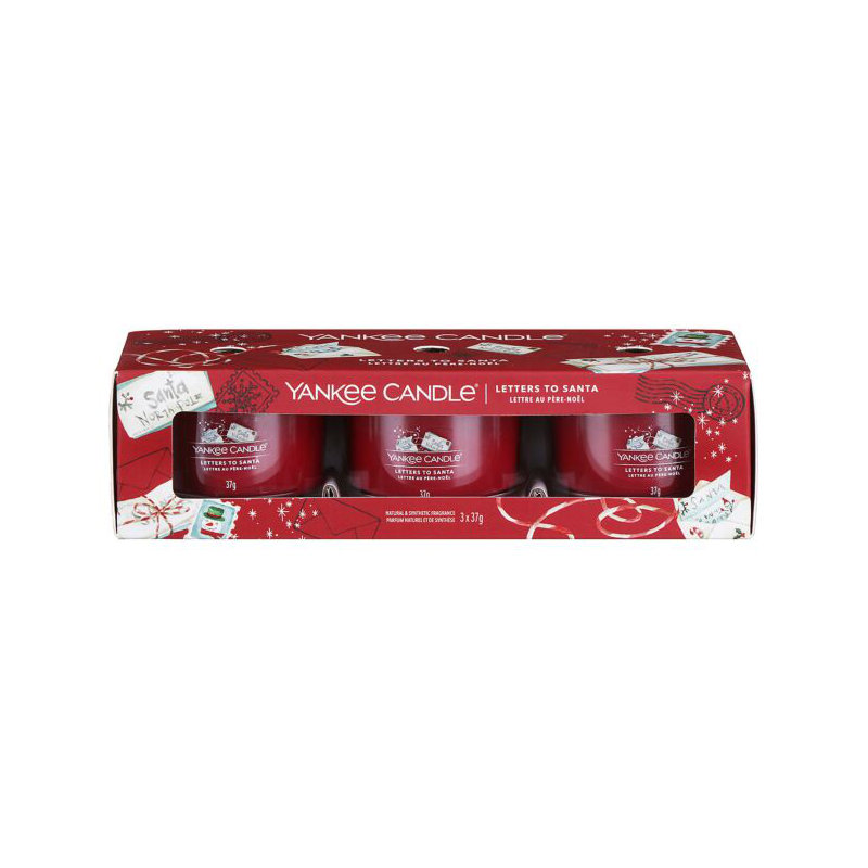 Yankee Candle - 3 Packed Filled Votives, Letters to Santa
