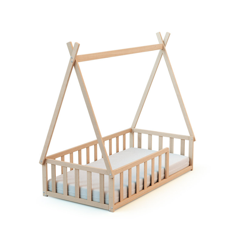 DE Size - 100 X 220 Cm Standard Montessori/Floor Bed, Natural