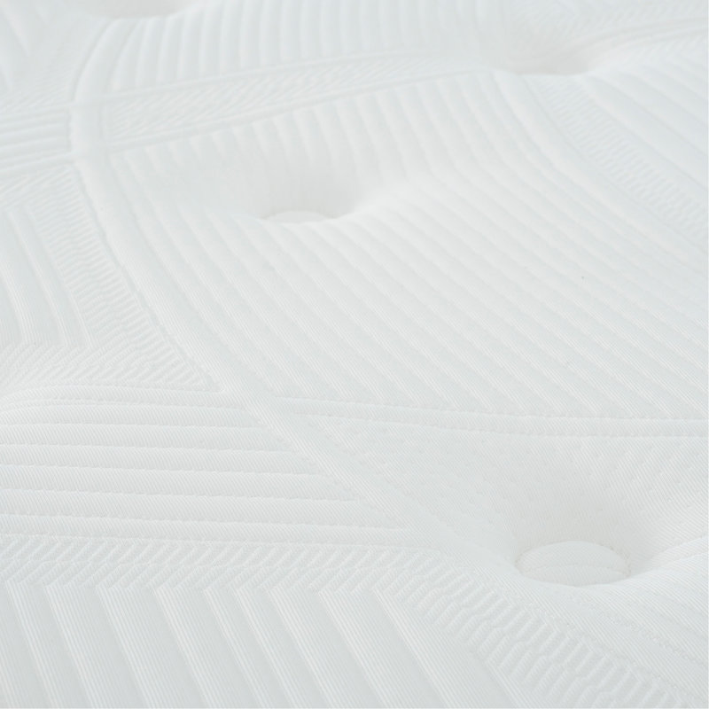 Pocket Spring Hybrid Bed In A Box Mattress, Plush Gel Memory Foam Mattress, White/Gray, Twin, 12"