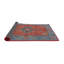 Tapis bleu / rouge en laine Kelsi-763939804