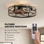 Ventilateur de plafond encastré 24 po avec lumière profil bas-929951310