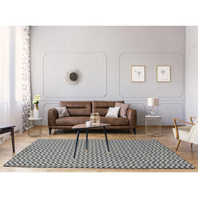 Chenille Striped Indoor Rug