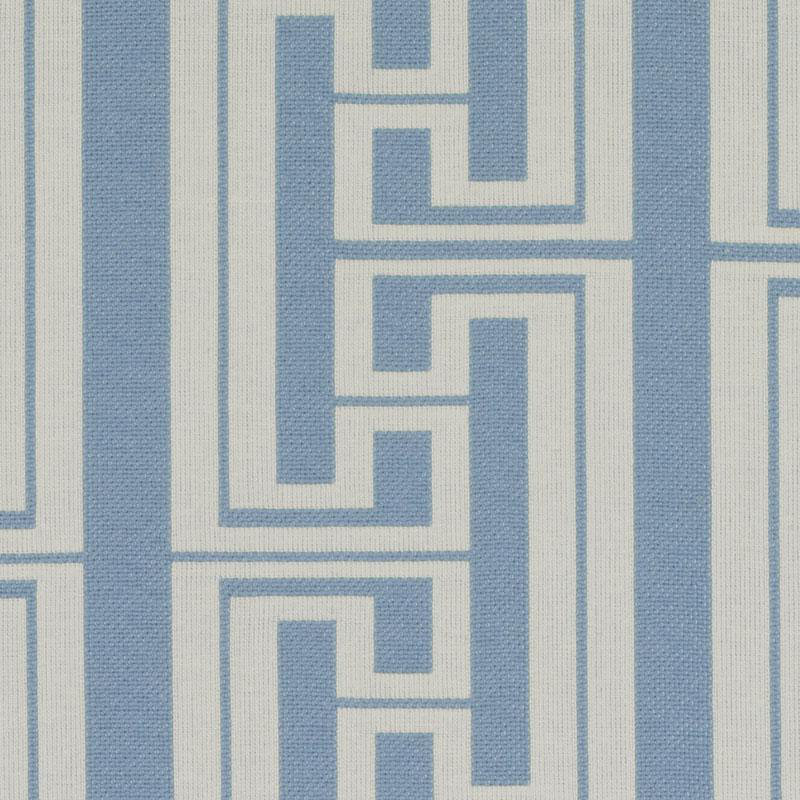 Tobi Fairley Prints and Wovens Hudson Stripe Fabric, Wedgewood