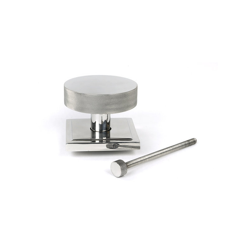Brompton Single Dummy Door Knob , Polished Marine