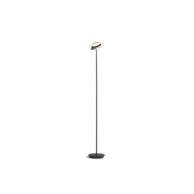 Lampe sur pied à DEL 46 po Royyo, Noir mat