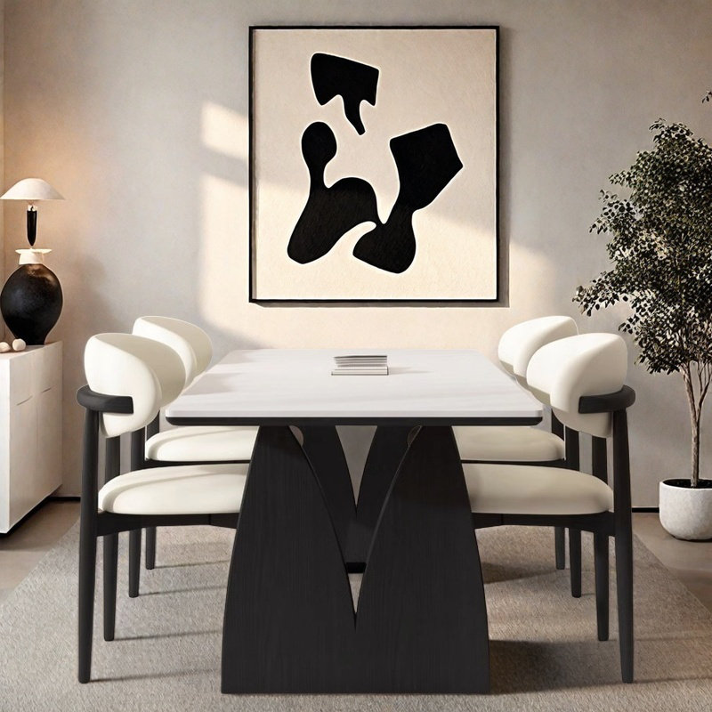 Ensembles de table de salle à manger robustes au design exquis., H 29,53 po x L 62,99 po x l 31,5 po