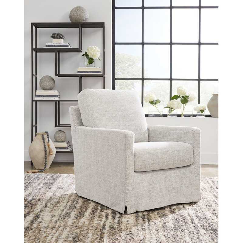 Aughnahoy Swivel Armchair, Ivory