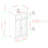 Classic Glass-Door Bar Cabinet with Bottle Storage-801972302