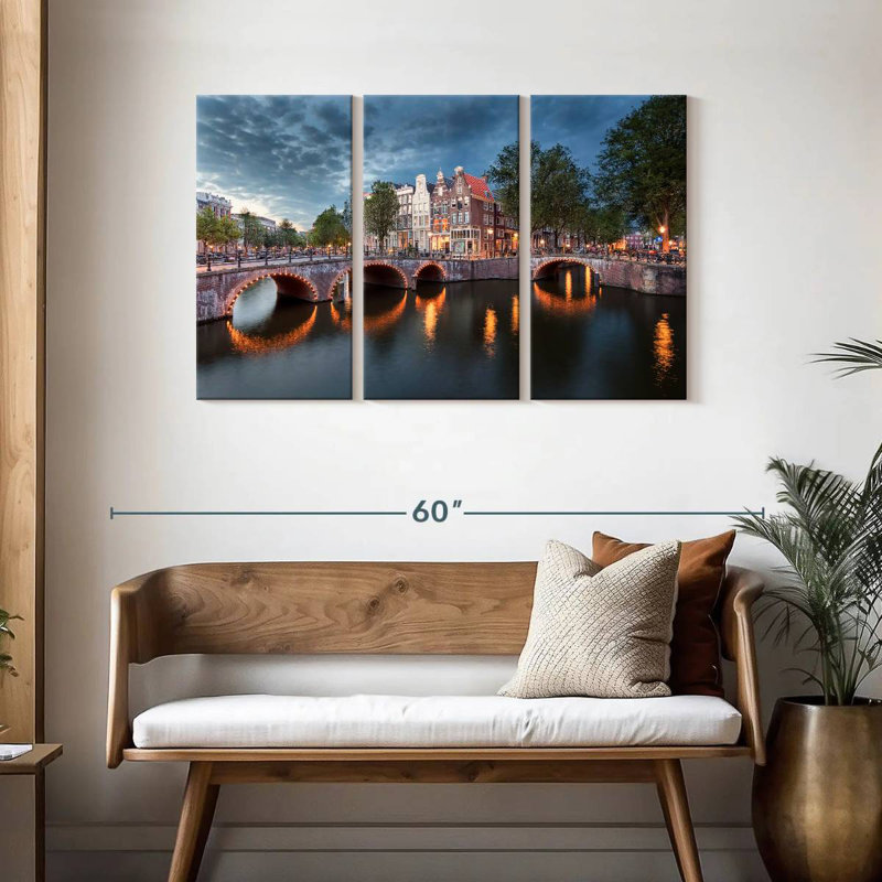 Ponts de Amsterdam, H 28 po x l 45 po