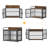 🐾Furniture-Style Dog Crate – Chew-Resistant & Waterproof, Supports Up to 300 lbs, Available in 3 Sizes, Fits Small to Extra-Large Dogs🐕-971760776
