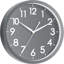 AKCISOT Horloge murale pour salle de bain, petite horloge murale analogique de 10 pouces à pile - Horloge décorative simple et silencieuse pour cuisine, chambre à coucher, bureau personnel, salon, école (gris)