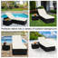 Chaise longue d'extérieur en osier