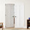 Intérieur 6 panneaux de porte en bois avec porte de garde-manger pré-montée