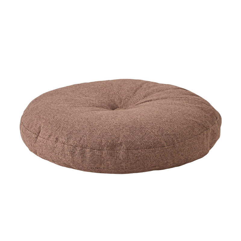 Detachable Round Floor Cushion, Brown